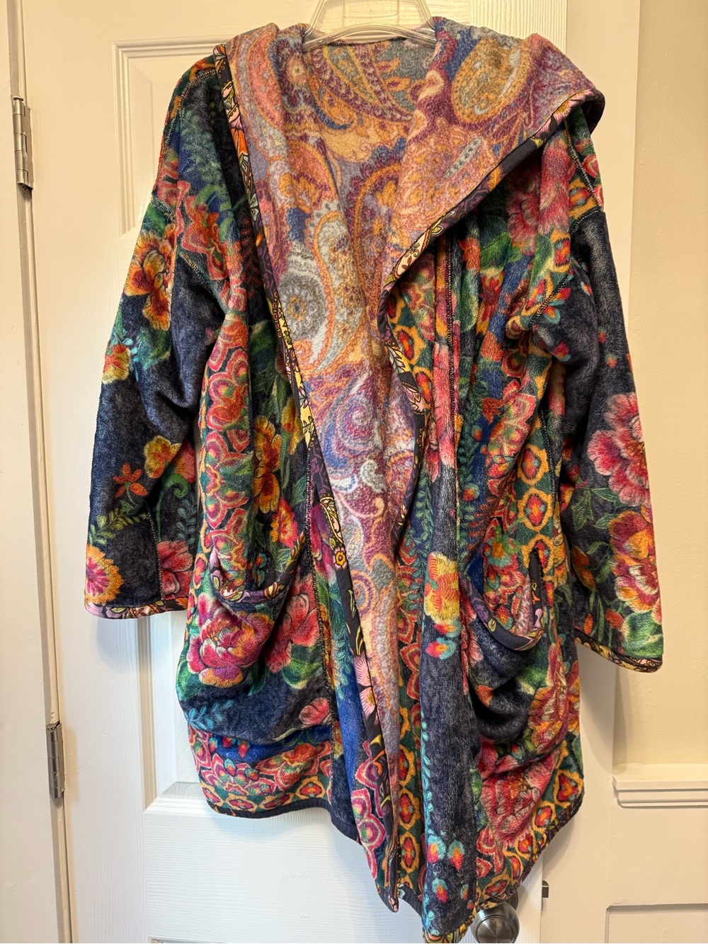 Johnny Was Joan Pouch Pocket Reversible Jacket Size Medium